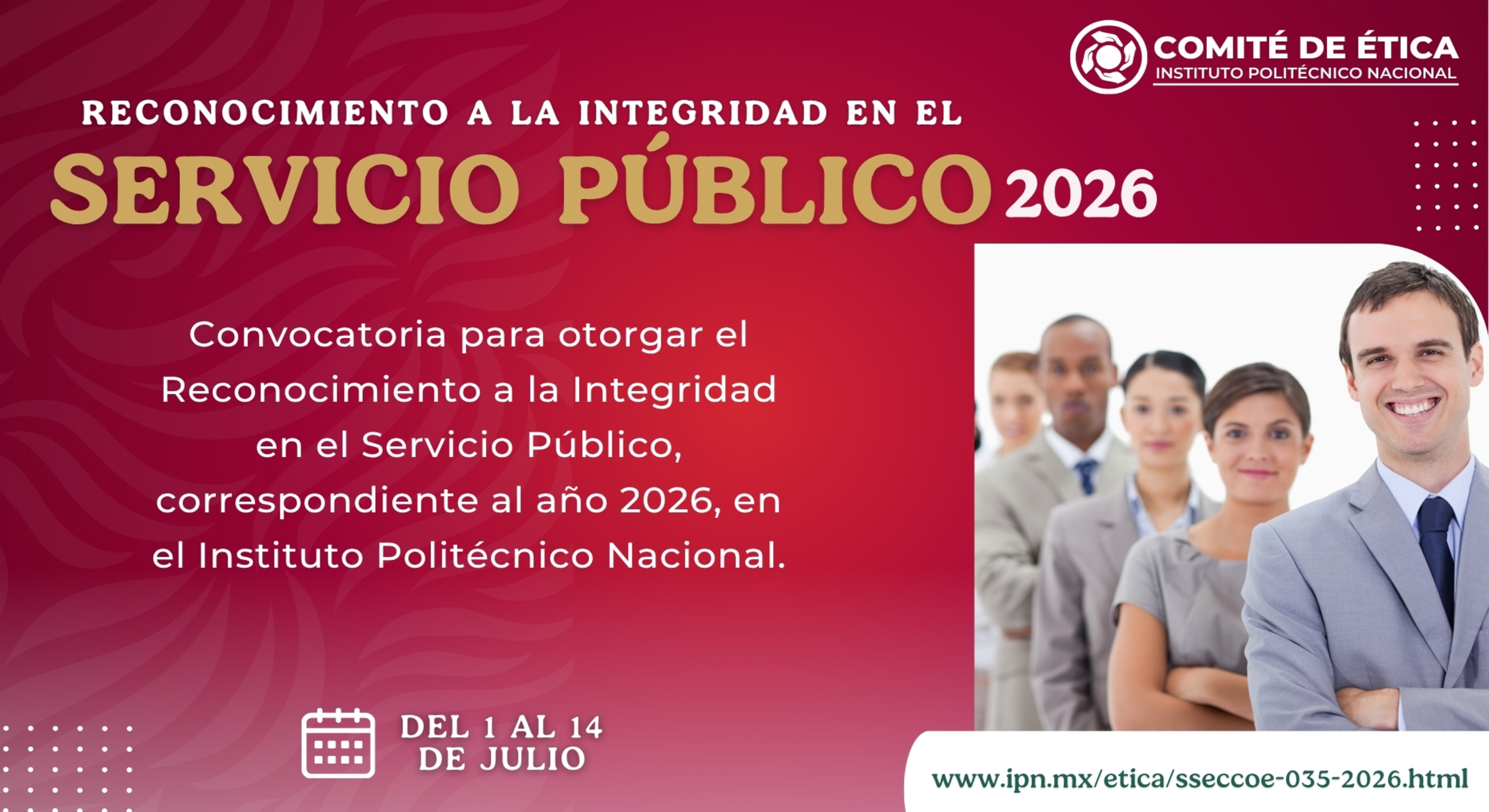 Aviso general reconocimiento a la integridad
